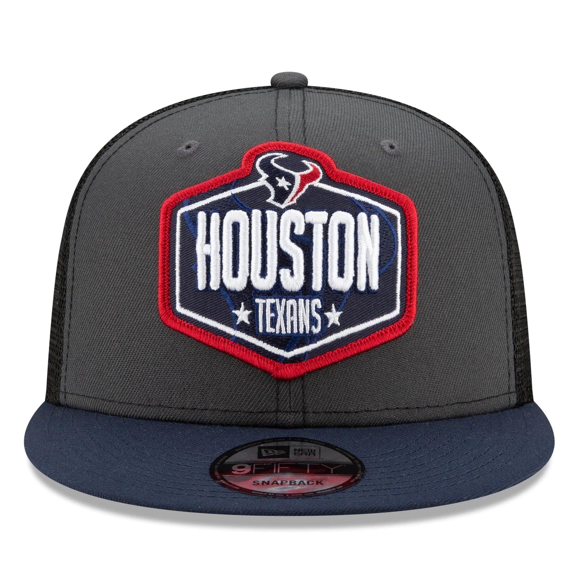 New Era Caps Houston Texans New Era 2021 NFL Draft 9FIFTY Snapback Hat - Graphite