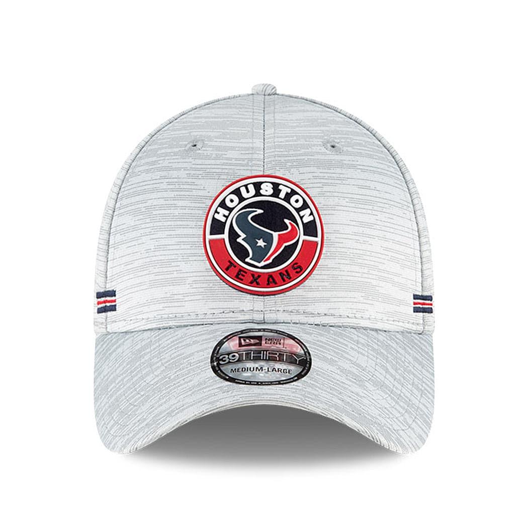 New Era Caps Houston Texans New Era NFL 2020 Sideline 39THIRTY Flex Fit Curve Hat - Grey
