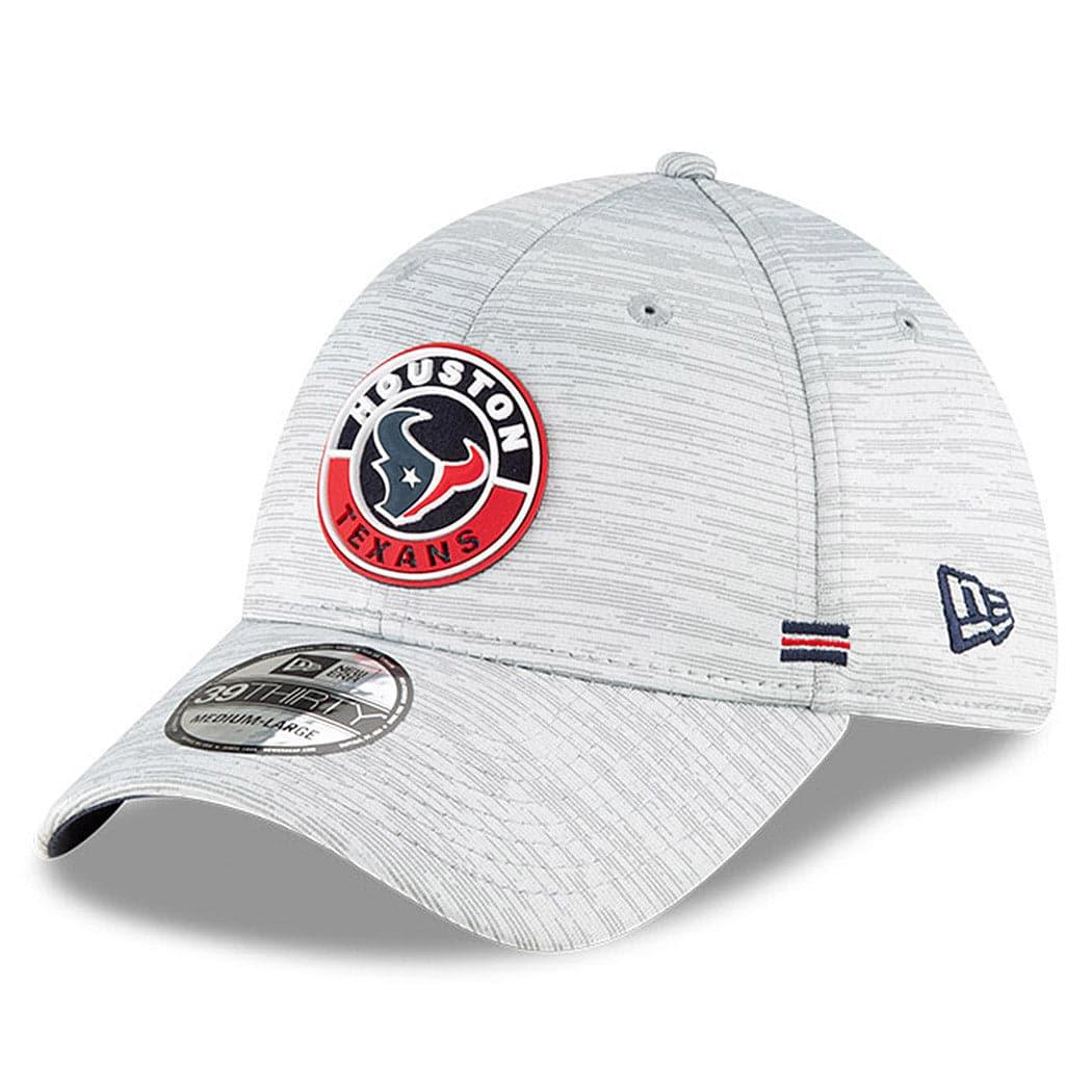 New Era Caps Houston Texans New Era NFL 2020 Sideline 39THIRTY Flex Fit Curve Hat - Grey