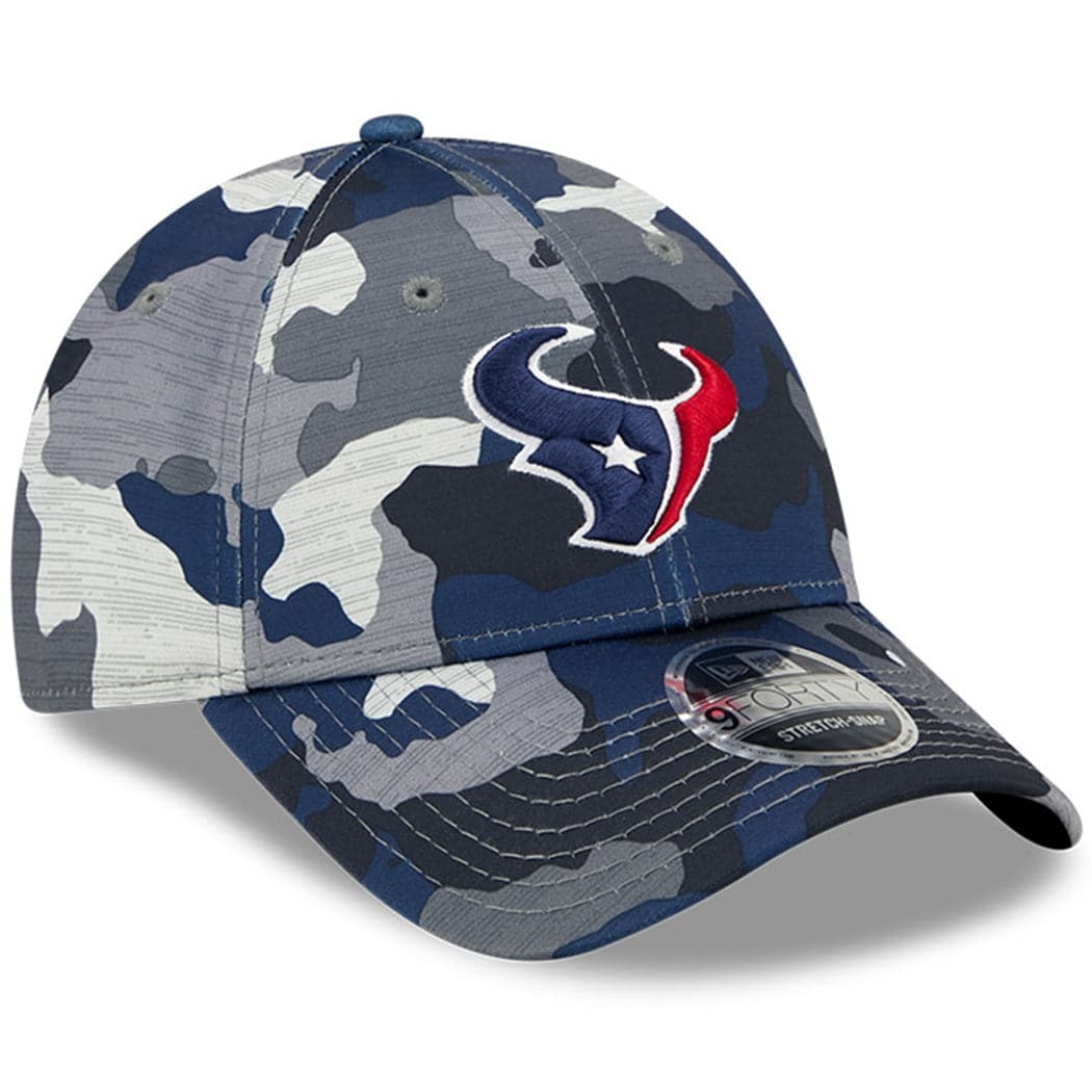 New Era Caps Houston Texans New Era NFL 22 Training Camp 9FORTY Stretch Snap Hat - Camo