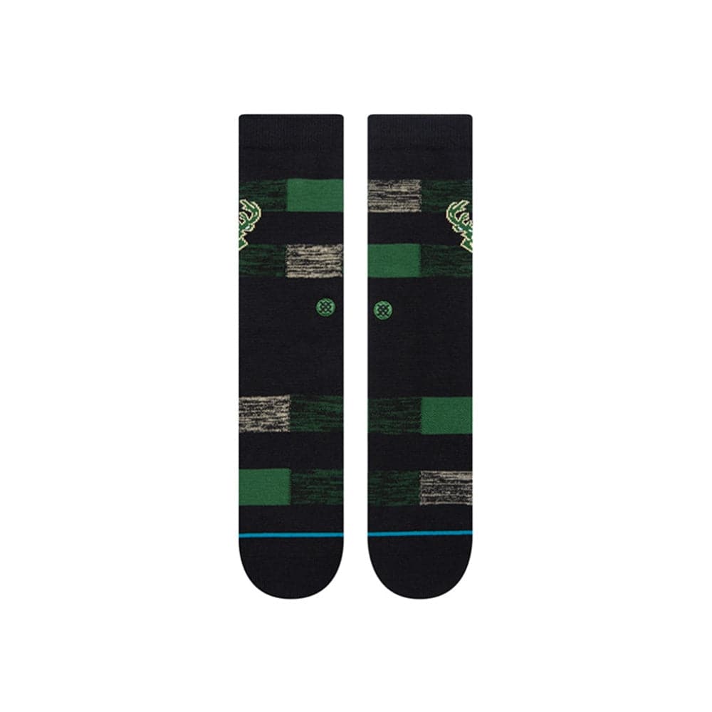 Milwaukee Bucks Stance NBA Cryptic Crew Socks - Black