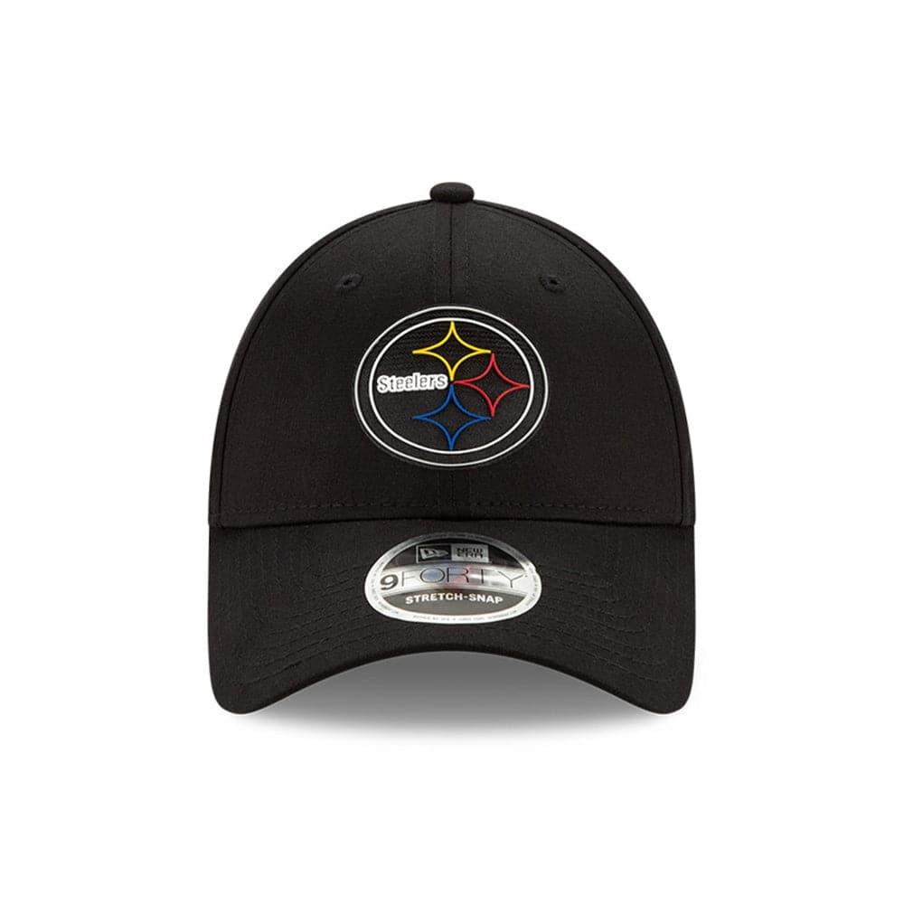 Pittsburgh Steelers New Era NFL 2020 Draft 9FORTY Stretch Snapback Curve Hat - Black