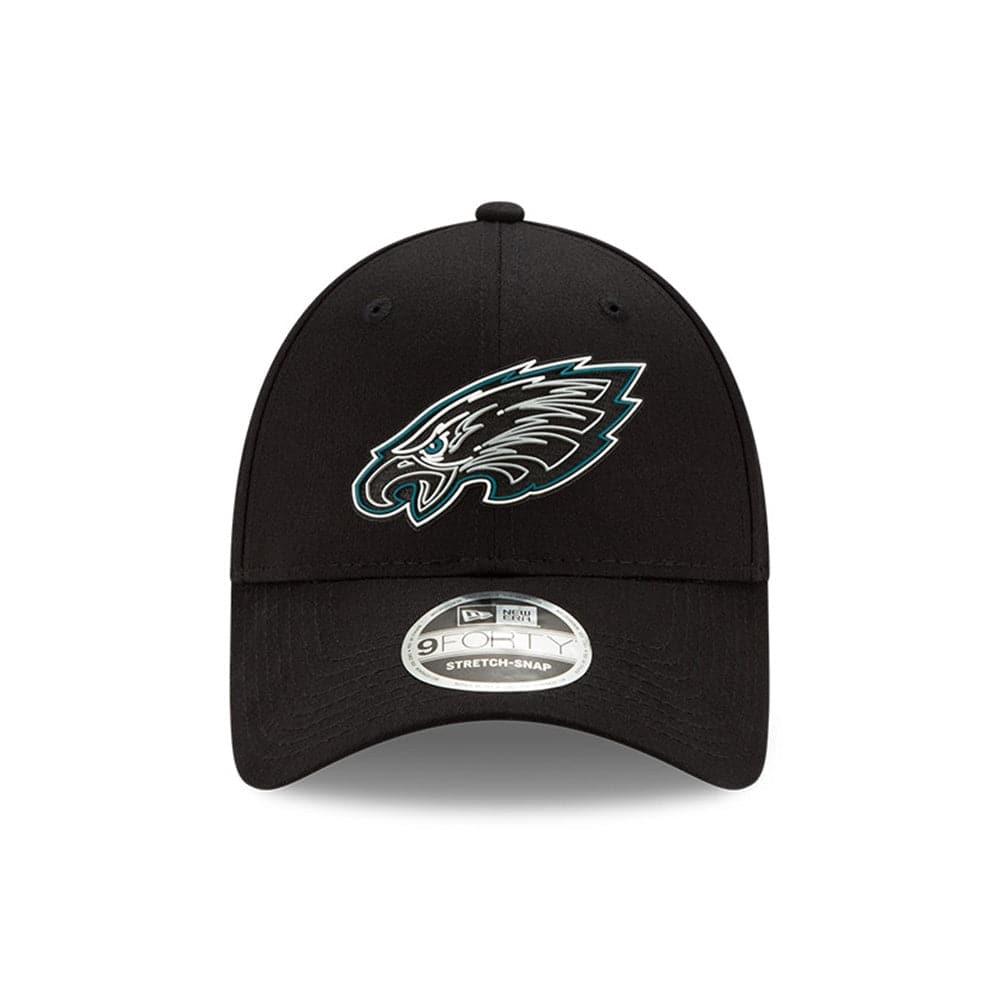 Philadelphia Eagles New Era NFL 2020 Draft 9FORTY Stretch Snapback Curve Hat - Black