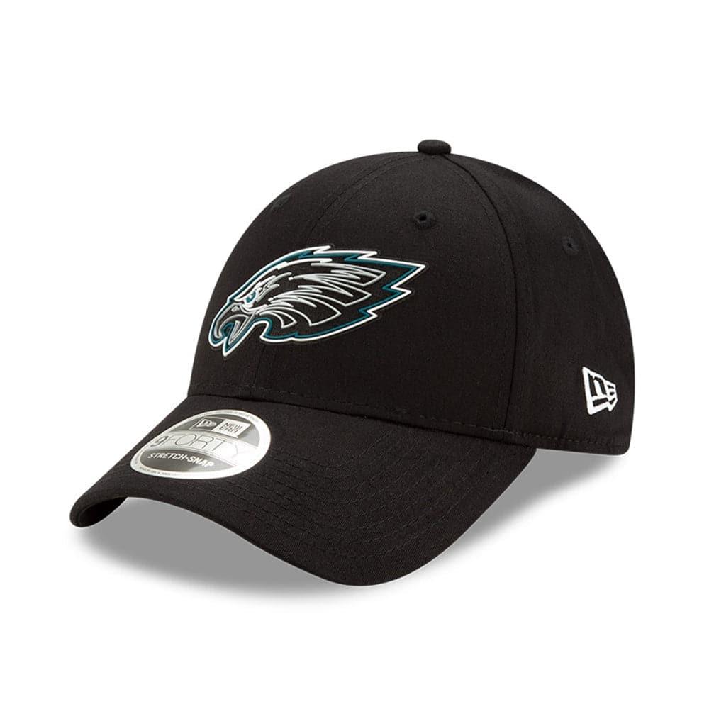 Philadelphia Eagles New Era NFL 2020 Draft 9FORTY Stretch Snapback Curve Hat - Black
