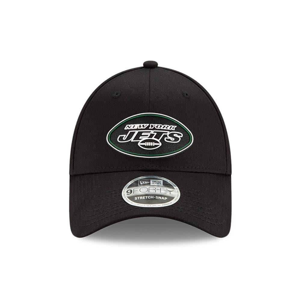 New York Jets New Era NFL 2020 Draft 9FORTY Stretch Snapback Curve Hat - Black