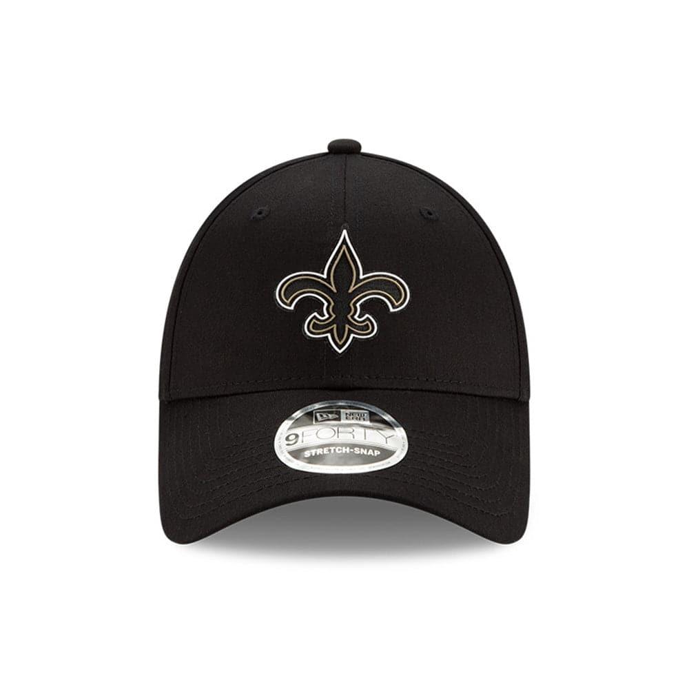 New Orleans Saints New Era NFL 2020 Draft 9FORTY Stretch Snapback Curve Hat - Black