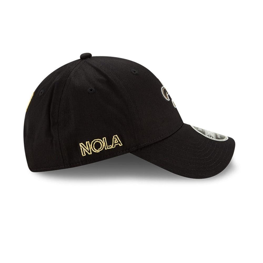 New Orleans Saints New Era NFL 2020 Draft 9FORTY Stretch Snapback Curve Hat - Black