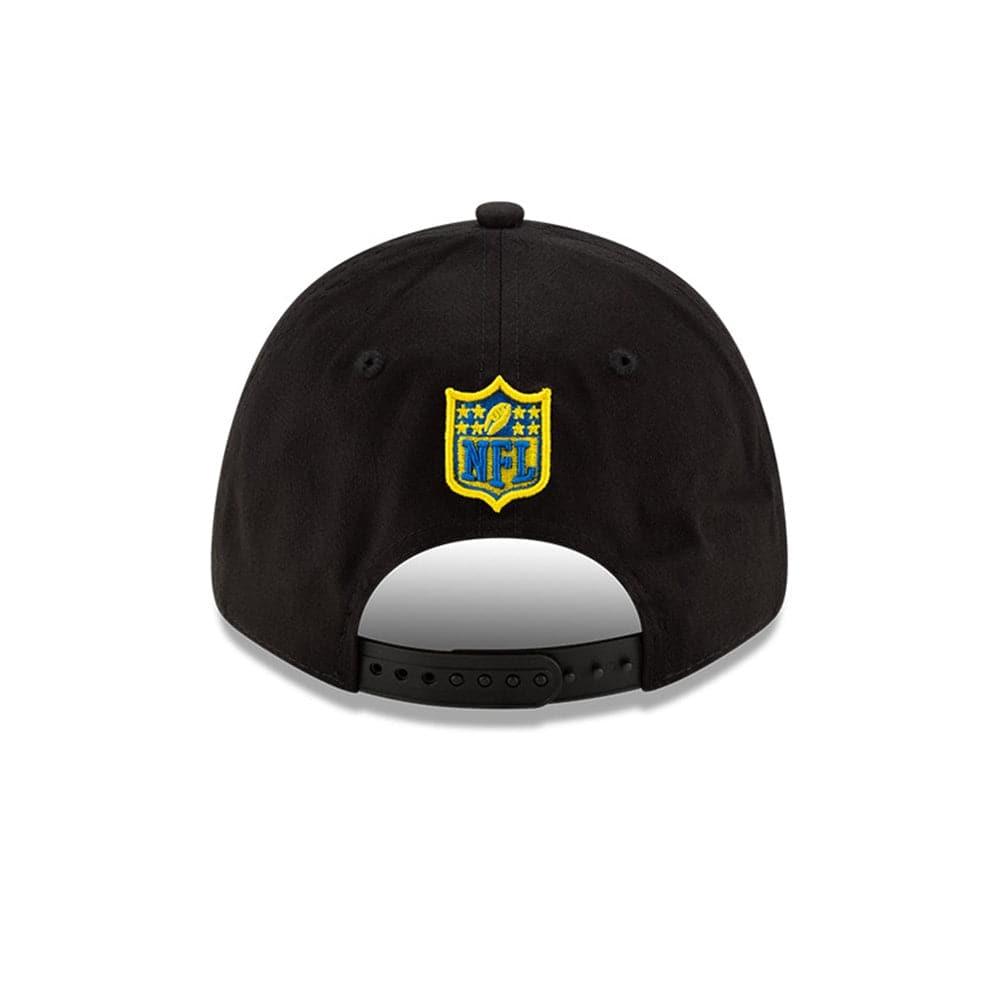 Los Angeles Rams New Era NFL 2020 Draft 9FORTY Stretch Snapback Curve Hat - Black