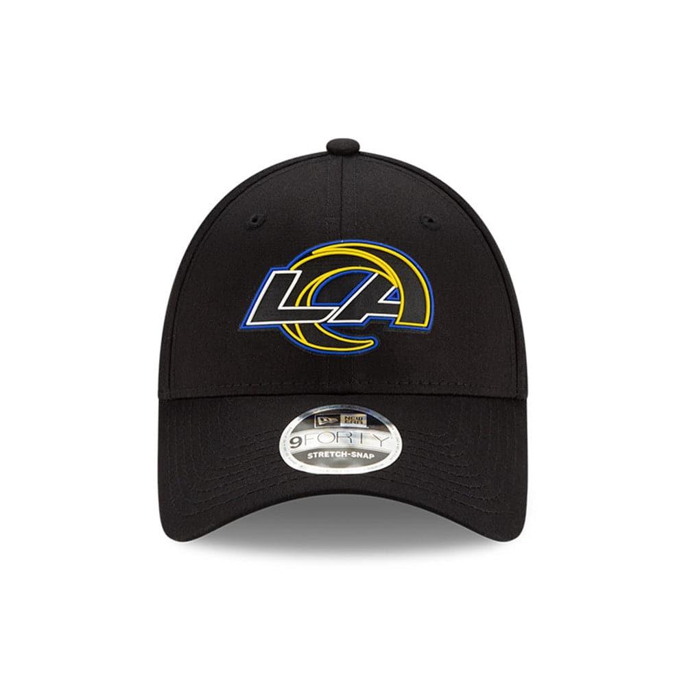 Los Angeles Rams New Era NFL 2020 Draft 9FORTY Stretch Snapback Curve Hat - Black