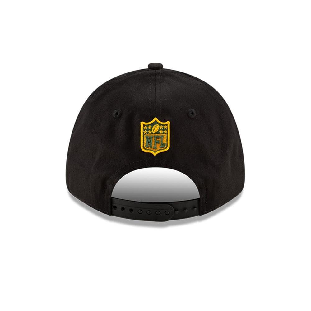 Green Bay Packers New Era NFL 2020 Draft 9FORTY Stretch Snapback Curve Hat - Black