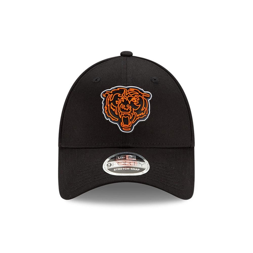 Chicago Bears New Era NFL 2020 Draft 9FORTY Stretch Snapback Curve Hat - Black