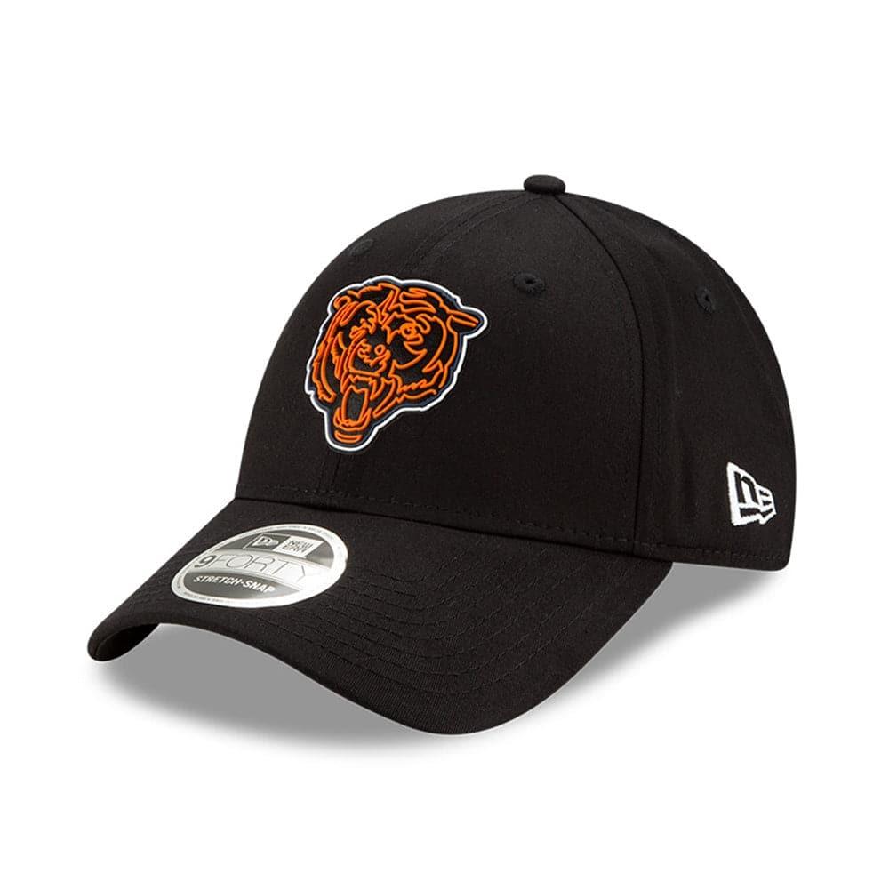 Chicago Bears New Era NFL 2020 Draft 9FORTY Stretch Snapback Curve Hat - Black