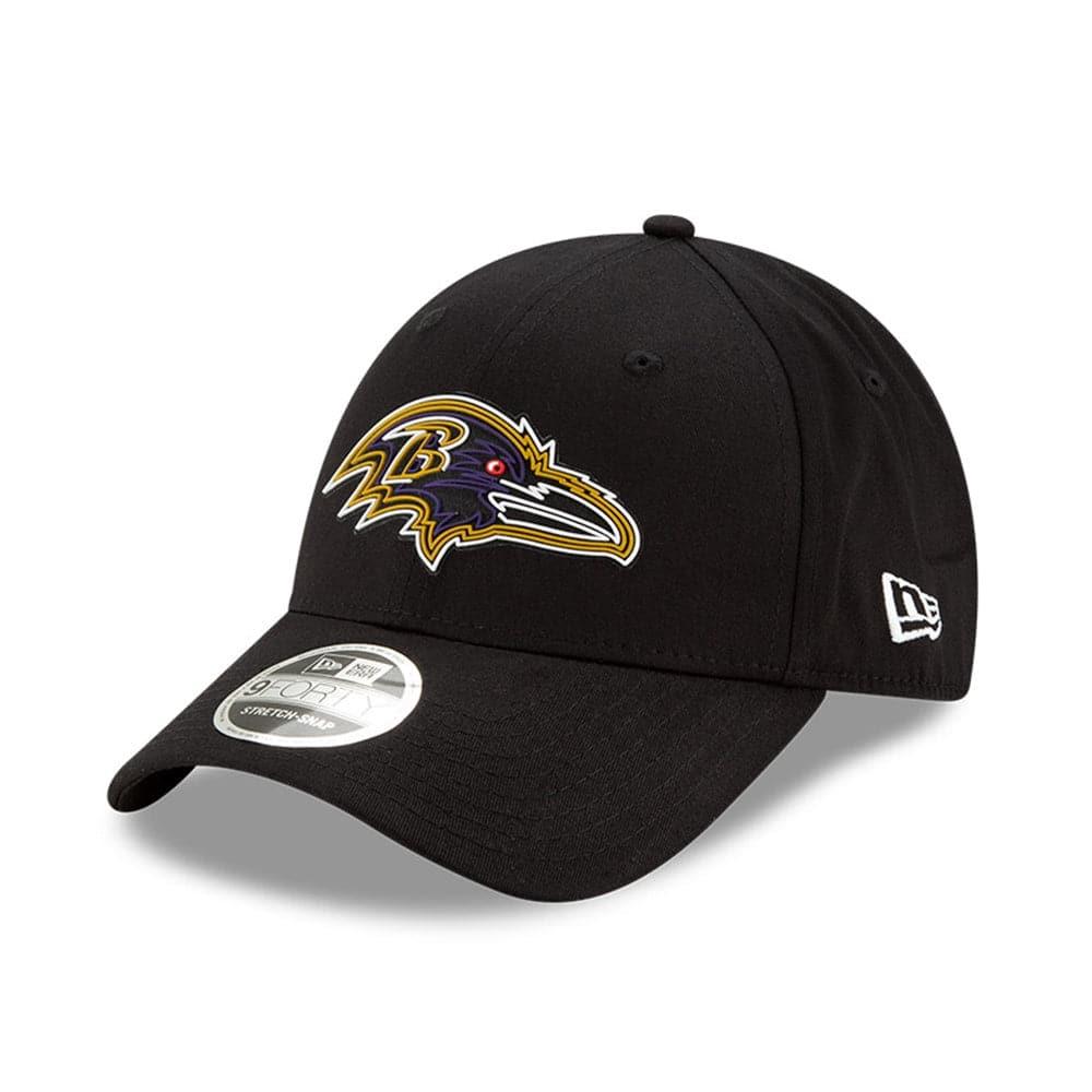 Baltimore Ravens New Era NFL 2020 Draft 9FORTY Stretch Snapback Curve Hat - Black