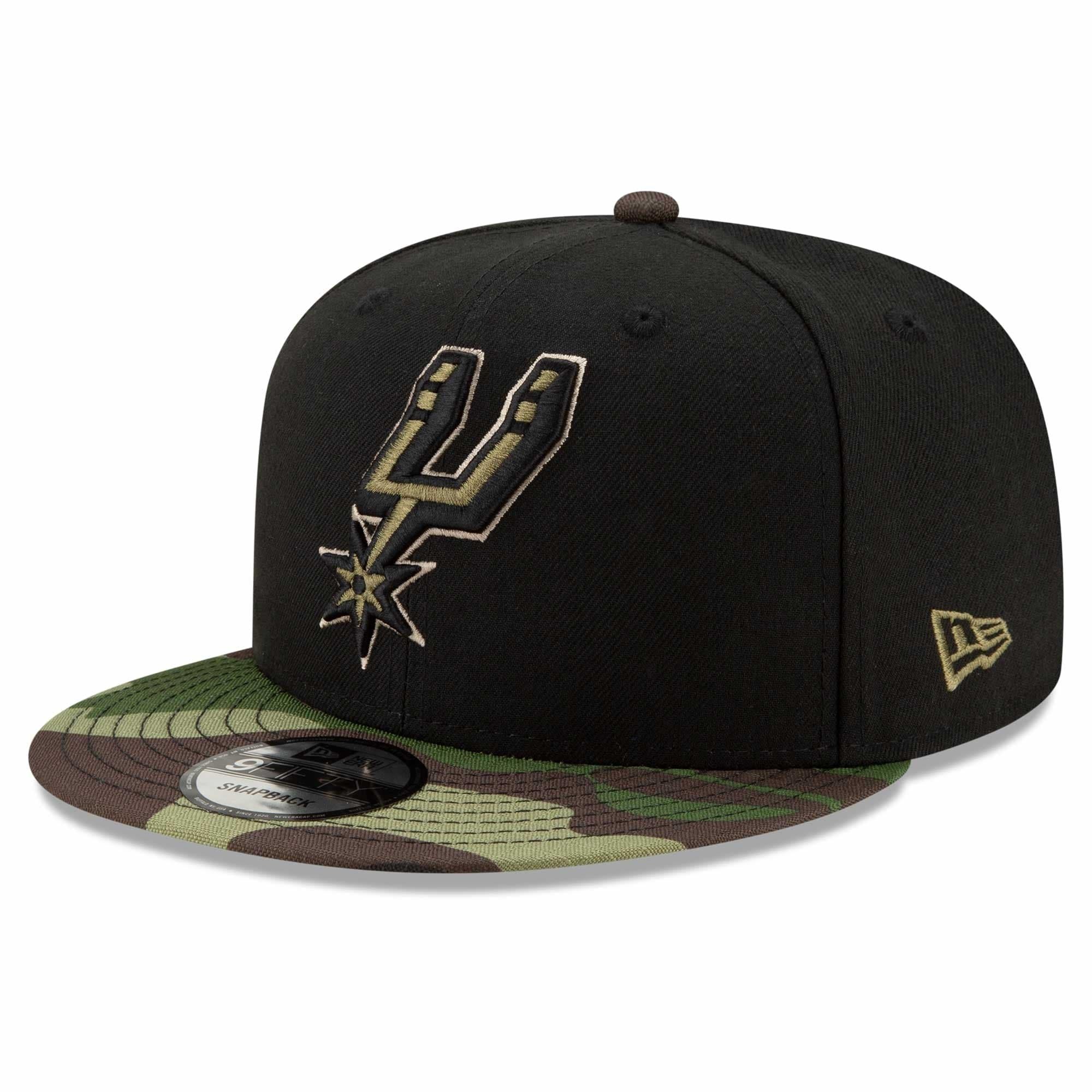 San Antonio Spurs New Era NBA All-Star Camo 9FIFTY Snapback Hat - Black