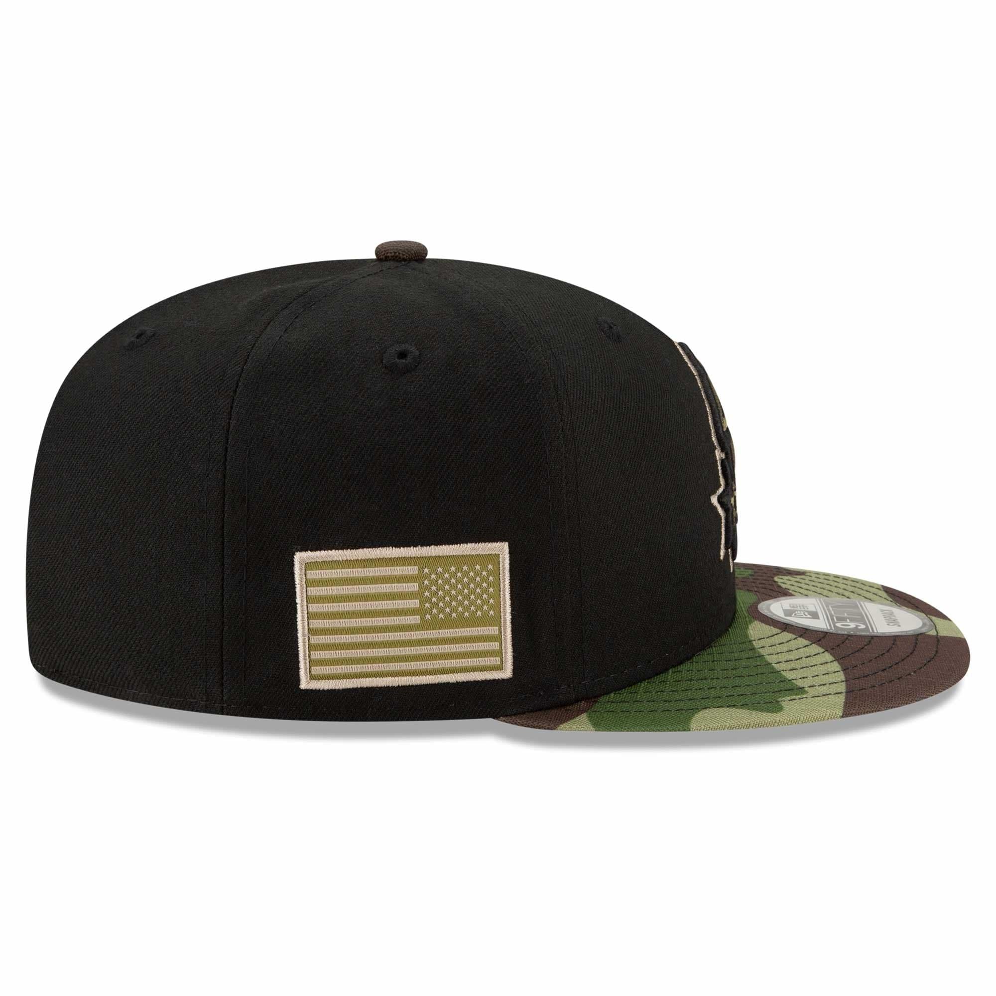 San Antonio Spurs New Era NBA All-Star Camo 9FIFTY Snapback Hat - Black