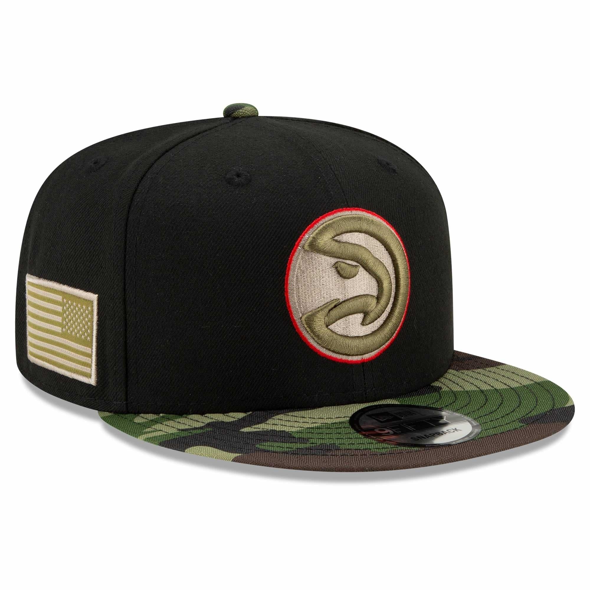 Atlanta Hawks New Era NBA All-Star Camo 9FIFTY Snapback Hat - Black
