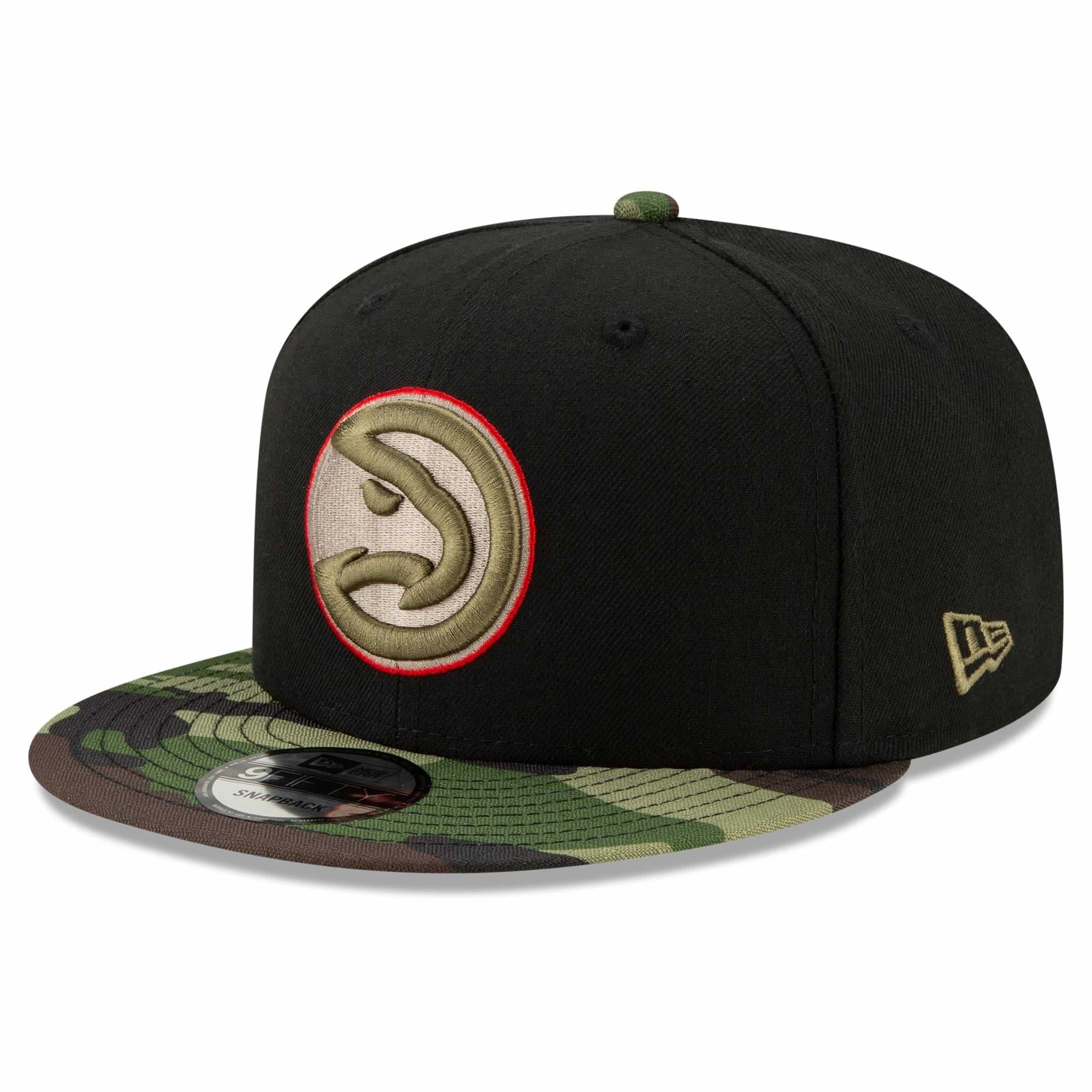 Atlanta Hawks New Era NBA All-Star Camo 9FIFTY Snapback Hat - Black