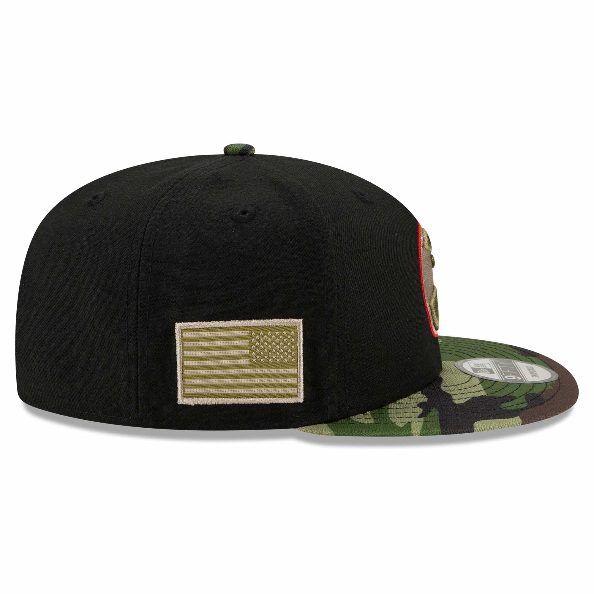 Atlanta Hawks New Era NBA All-Star Camo 9FIFTY Snapback Hat - Black