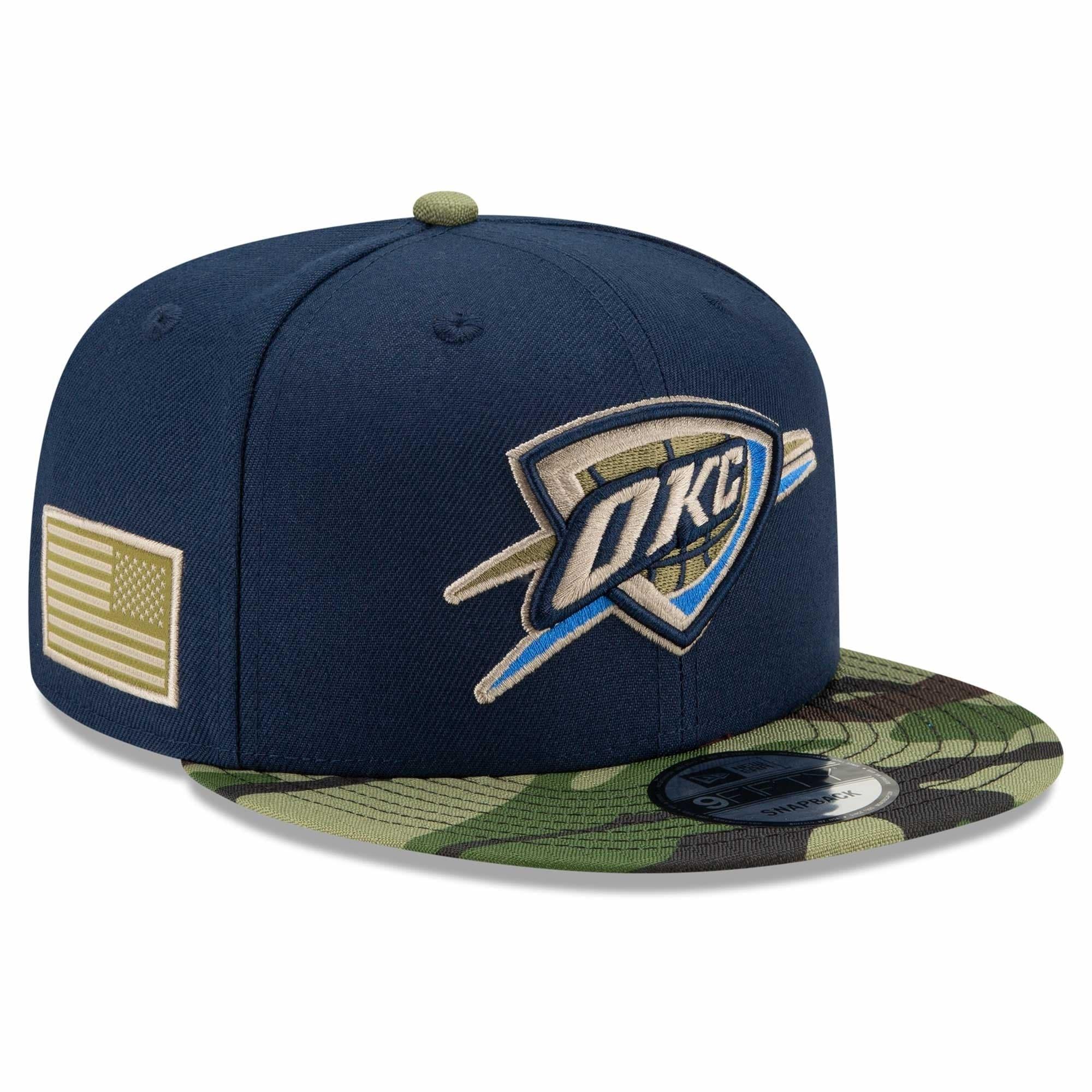 Oklahoma City Thunder New Era NBA All-Star Camo 9FIFTY Snapback Hat - Navy