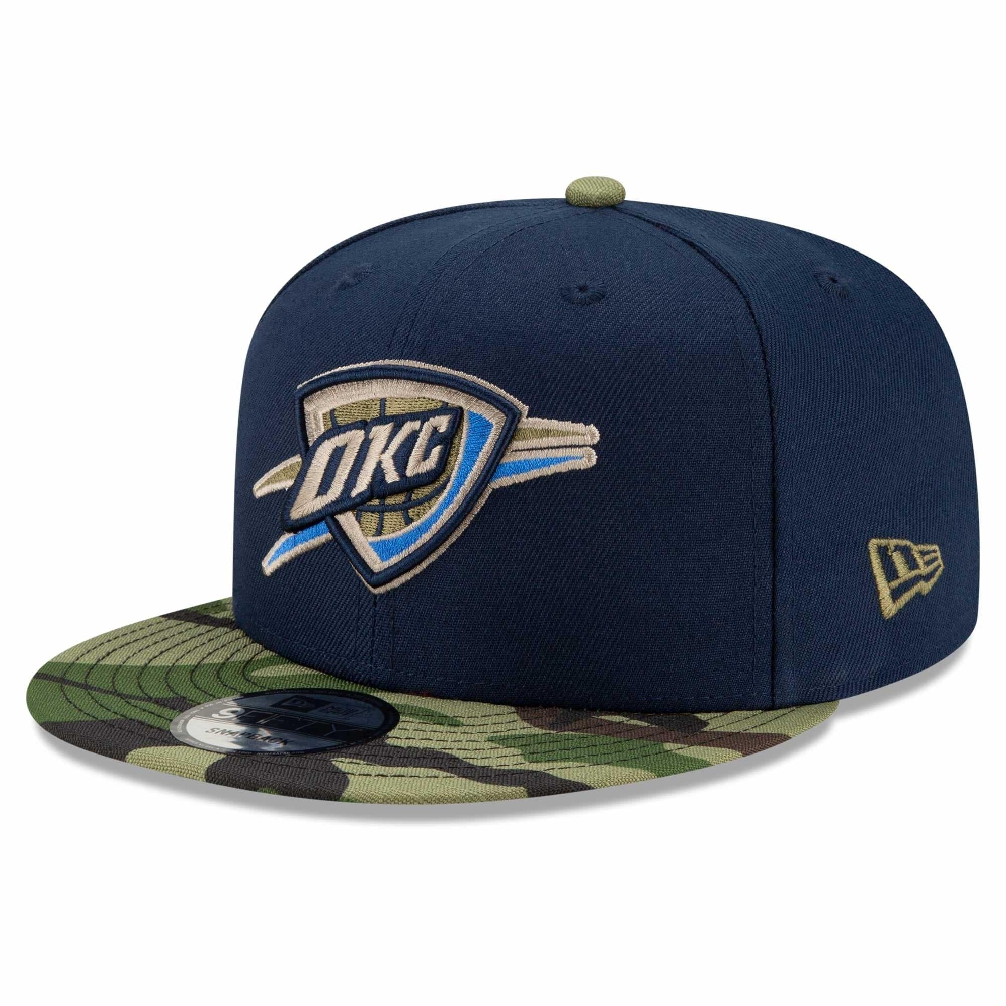 Oklahoma City Thunder New Era NBA All-Star Camo 9FIFTY Snapback Hat - Navy
