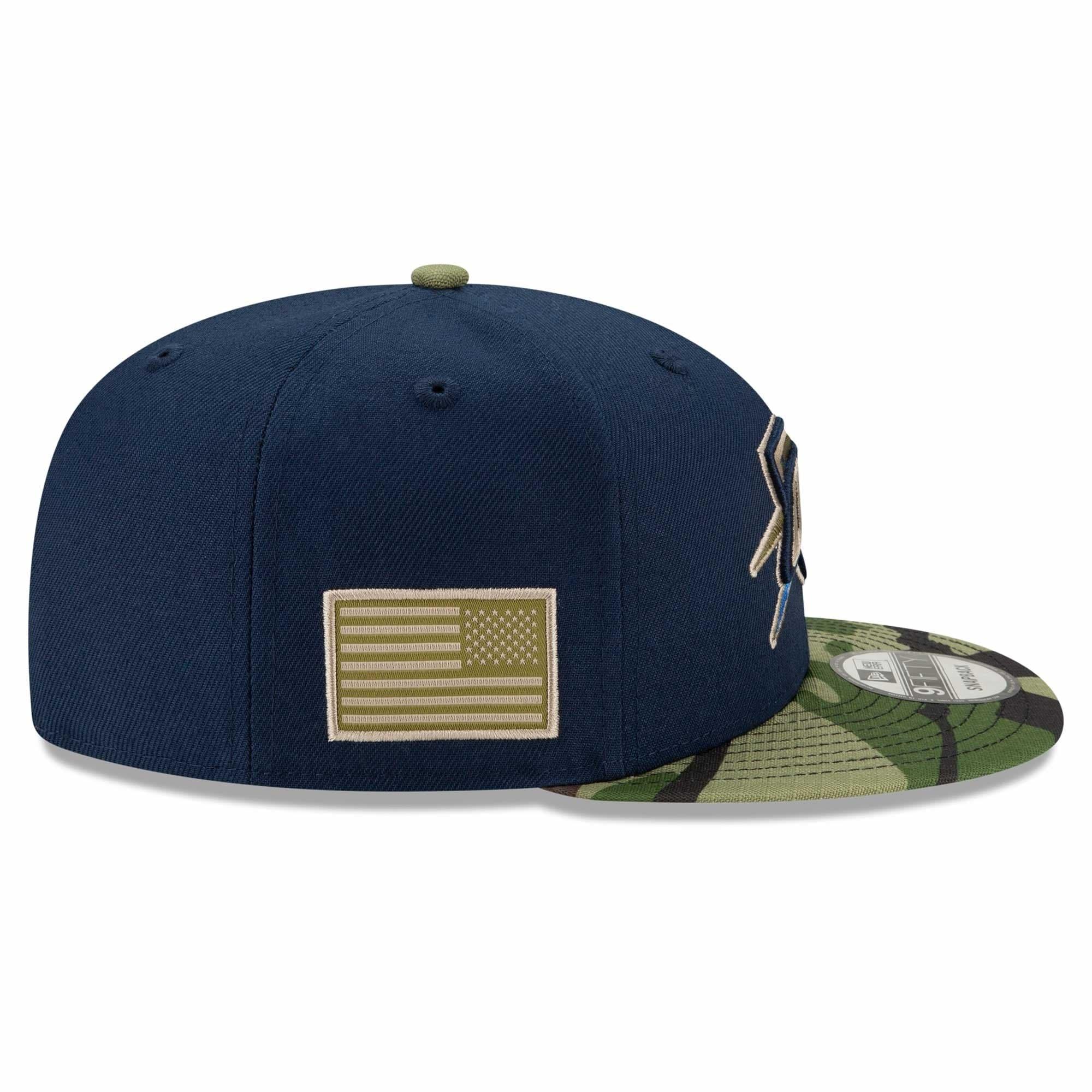 Oklahoma City Thunder New Era NBA All-Star Camo 9FIFTY Snapback Hat - Navy