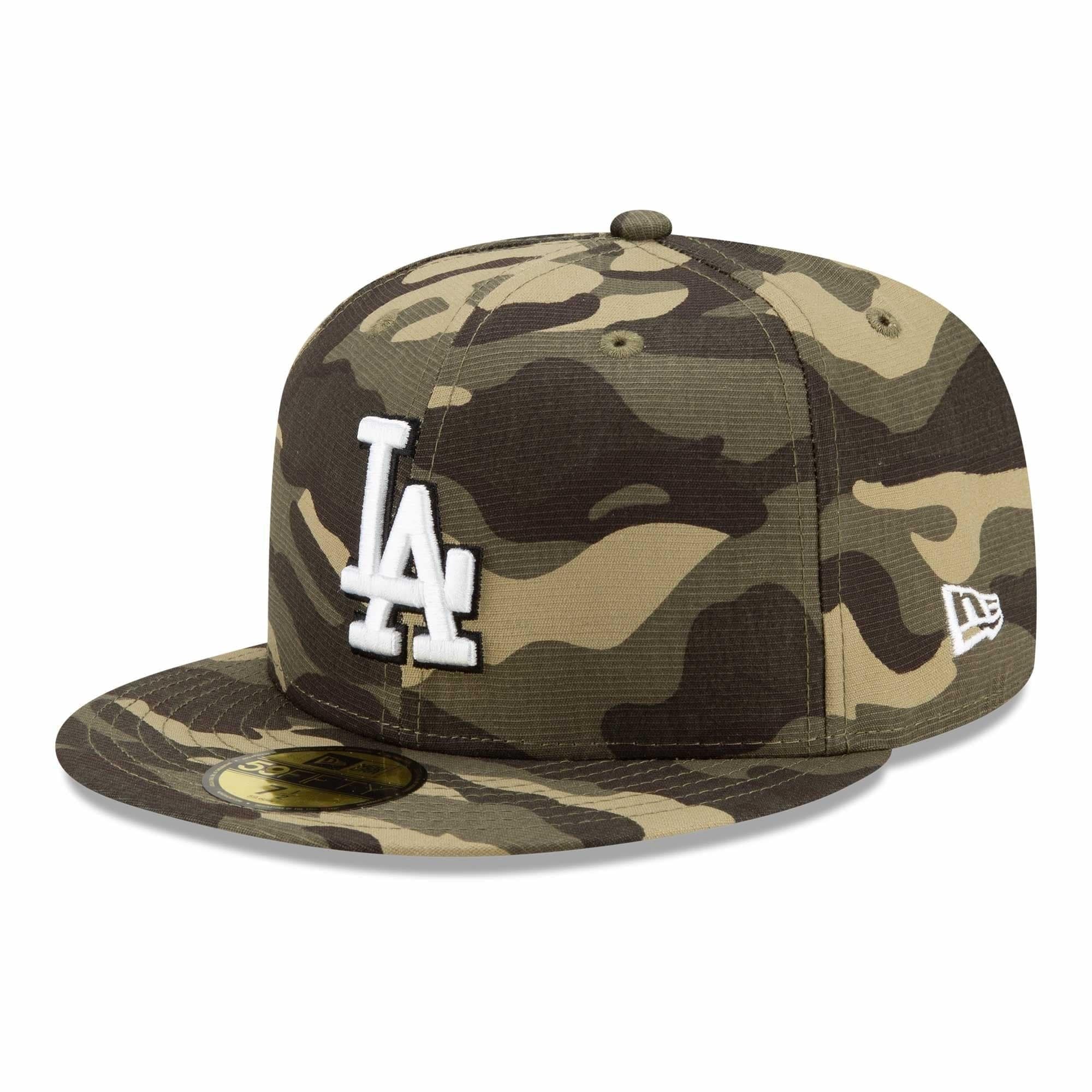 Los Angeles Dodgers New Era MLB 2021 Armed Forces 59FIFTY Fitted Hat - Camo