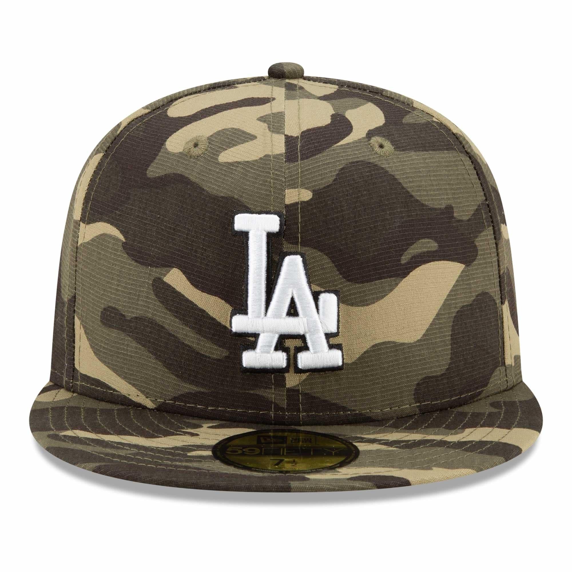 Los Angeles Dodgers New Era MLB 2021 Armed Forces 59FIFTY Fitted Hat - Camo