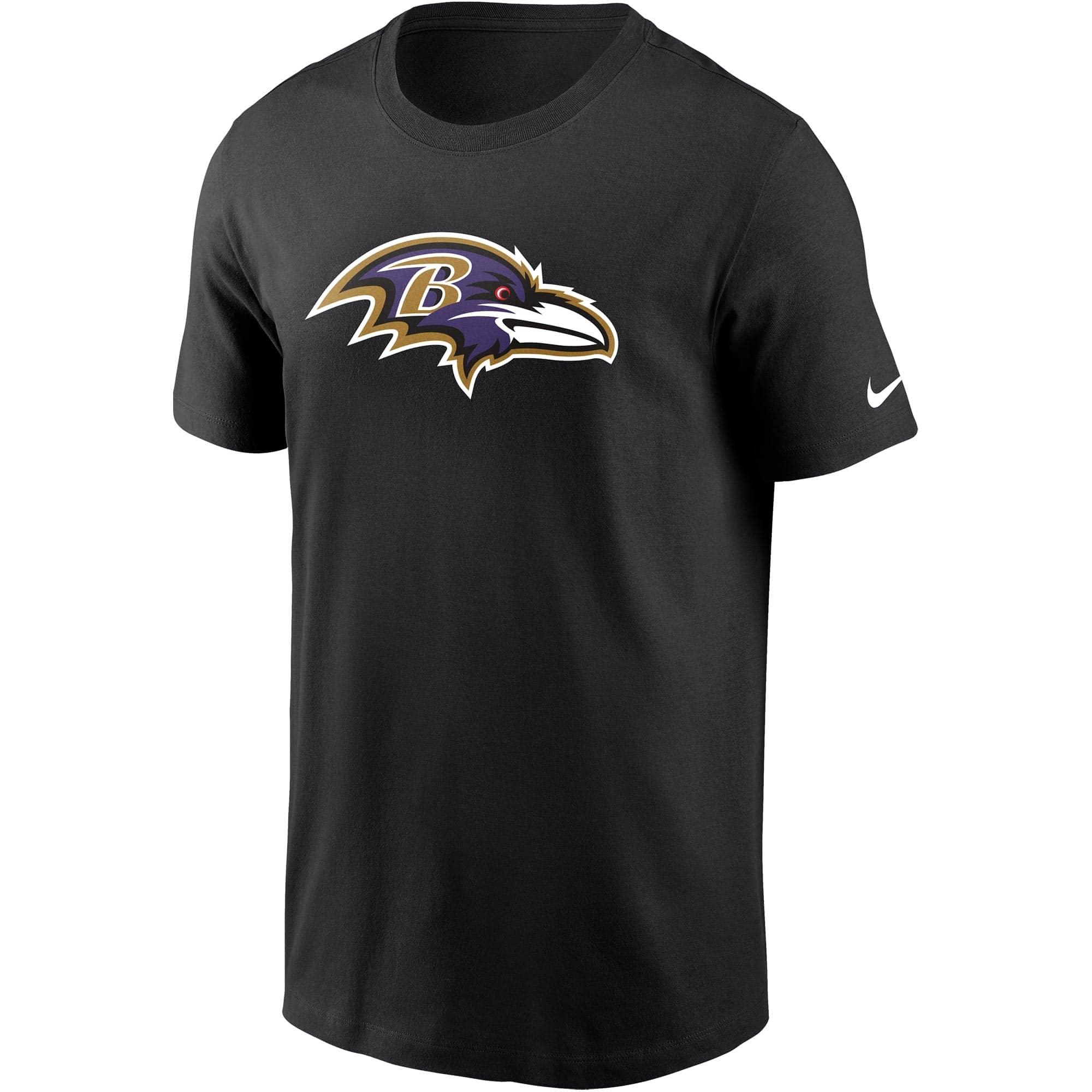 Baltimore Ravens Nike NFL Logo Essential T-Shirt - Black