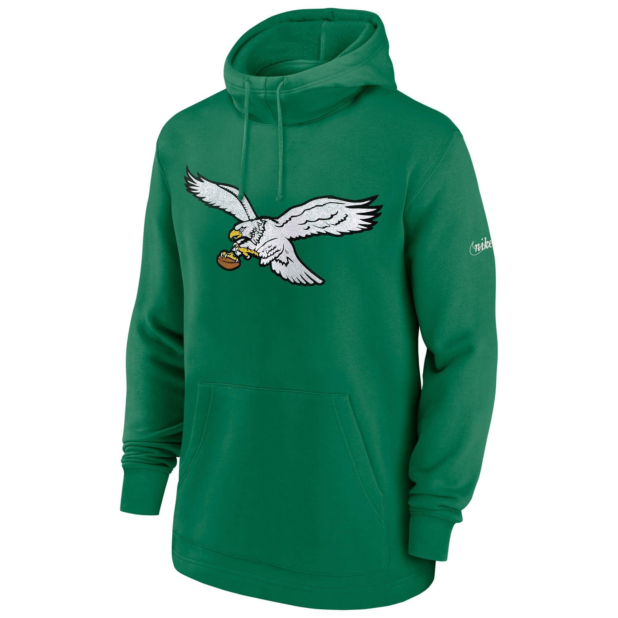 Philadelphia Eagles Nike NFL Historic Fleece Hoodie Jumper - Green