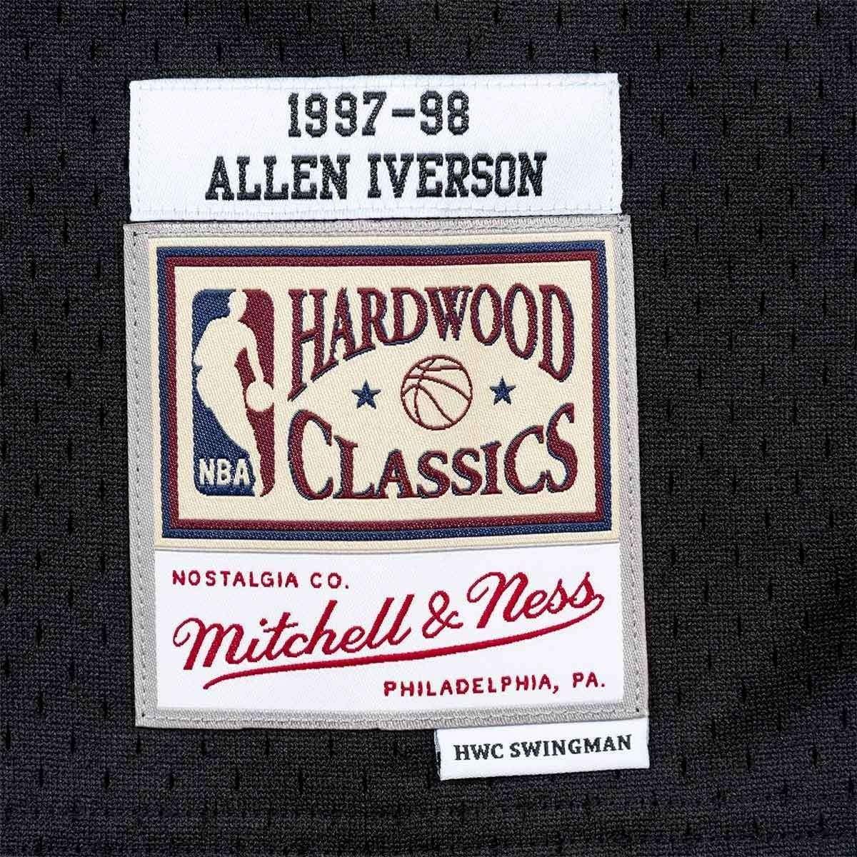 Allen Iverson Philadelphia 76ers Mitchell & Ness NBA Tonal Black Swingman Jersey