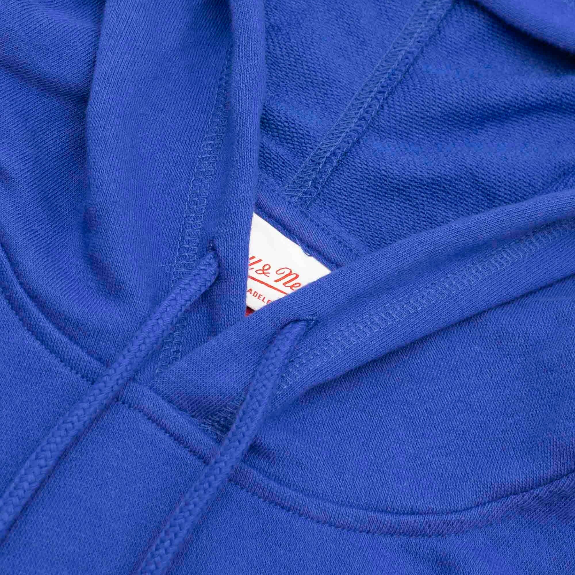 Los Angeles Clippers Mitchell & Ness NBA HWC French Terry Short Sleeve Hoodie Jumper - Blue