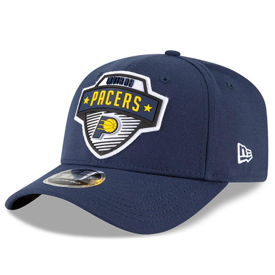 New Era Caps Indiana Pacers New Era NBA 2020 Tip-Off 9FIFTY Stretch-Snap Curve Hat - Navy