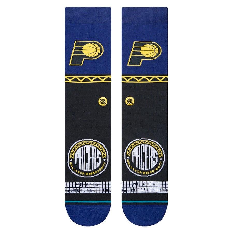 Stance Socks Large (9-12 US) Indiana Pacers Stance NBA 22-23 City Edition Crew Socks - Black