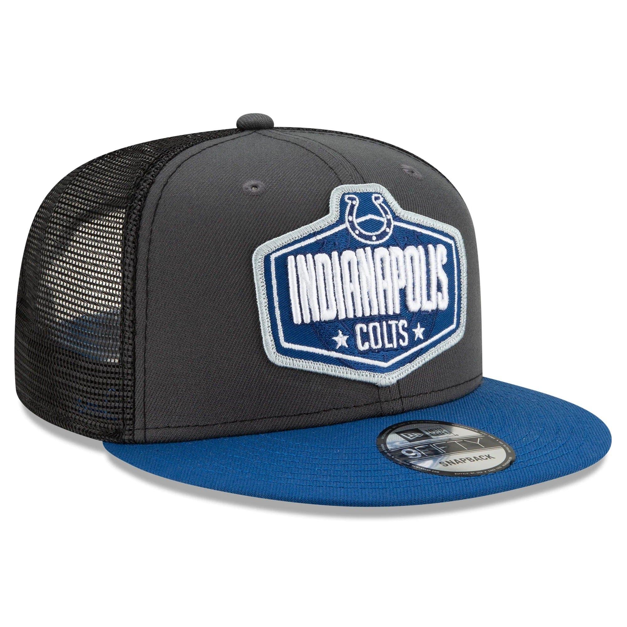New Era Caps Indianapolis Colts New Era 2021 NFL Draft 9FIFTY Snapback Hat - Graphite