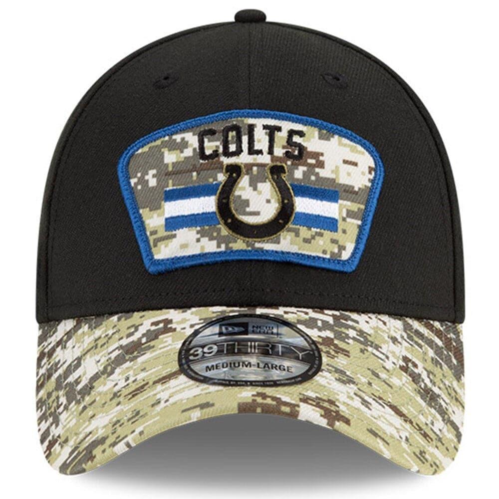New Era Caps Indianapolis Colts New Era NFL 2021 Salute To Service 39THIRTY Flex Fit Hat - Black