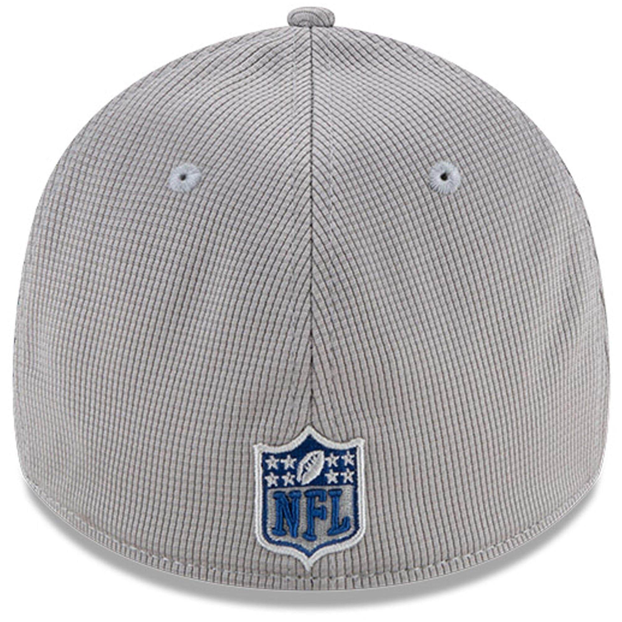 New Era Caps Indianapolis Colts New Era NFL 2021 Sideline Home 39THIRTY Flex Fit Hat - Grey