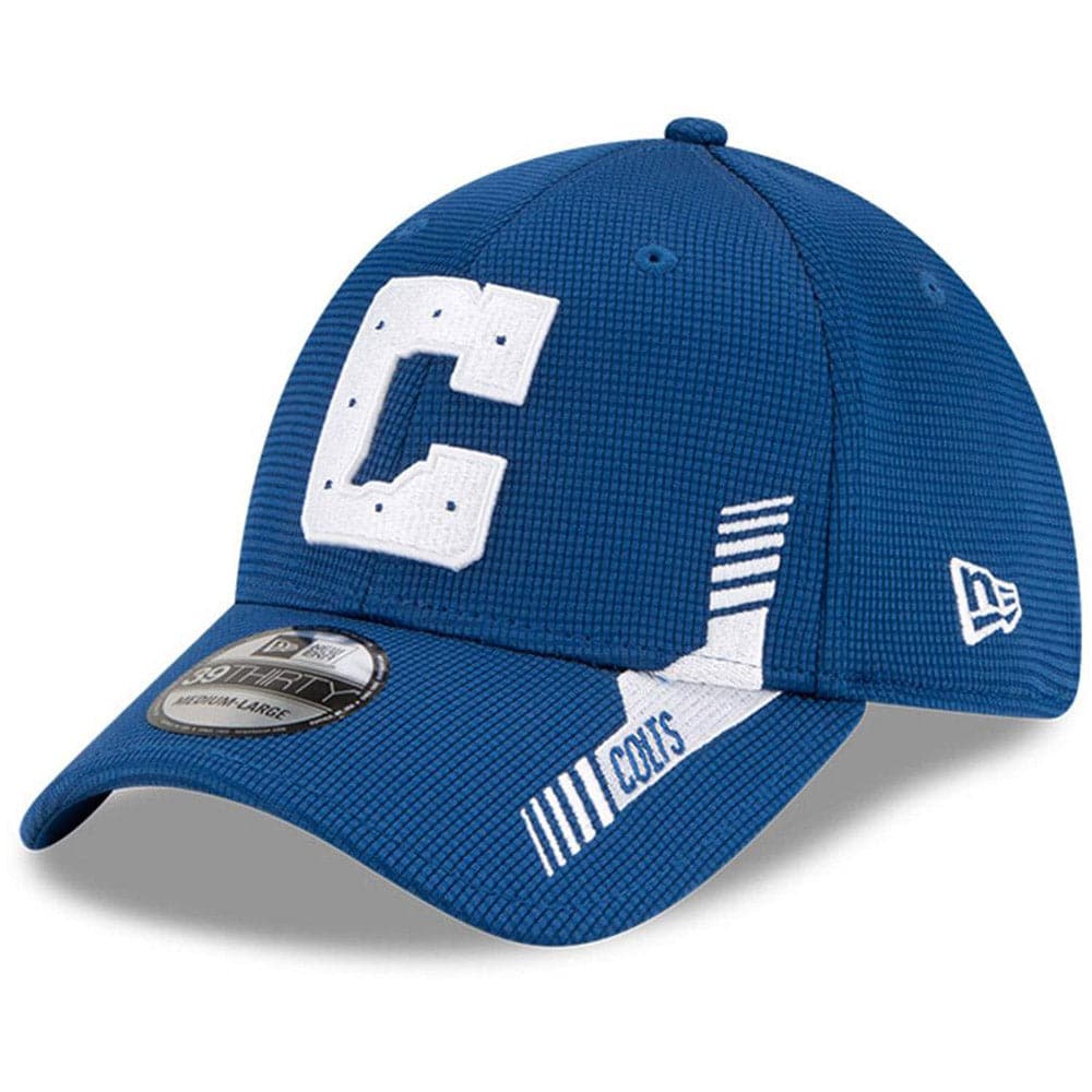 New Era Caps Indianapolis Colts New Era NFL 2021 Sideline Home ALT 39THIRTY Flex Fit Hat - Blue