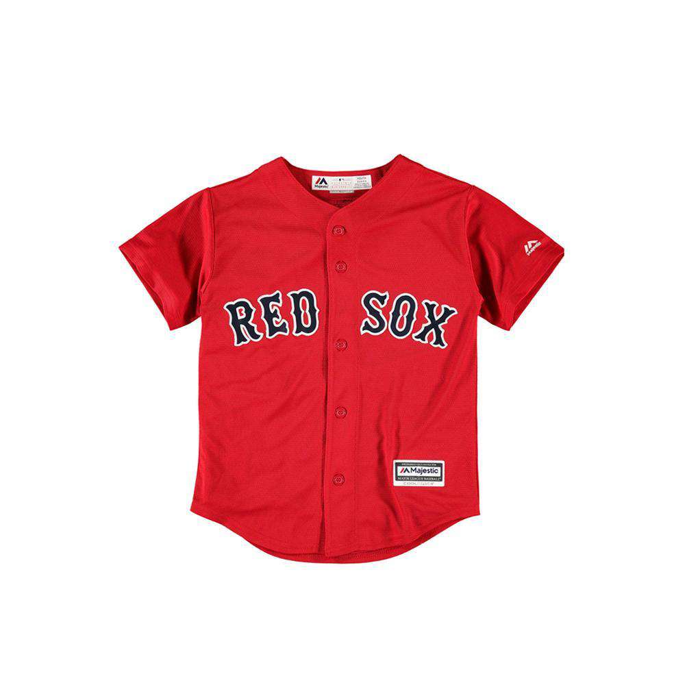Majestic Athletic Jerseys Infants Boston Red Sox Majestic MLB Cool Base Replica Jersey - Red
