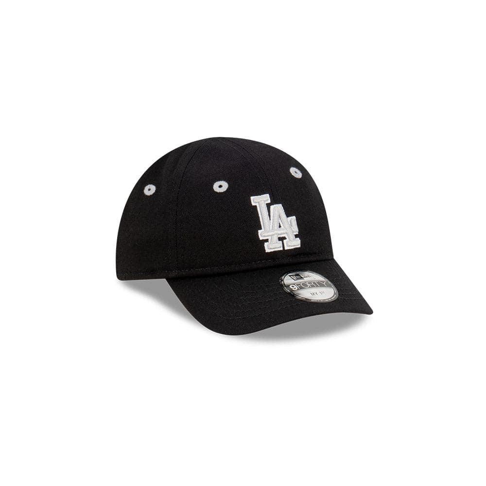 New Era Caps Infants Infants Los Angeles Dodgers New Era MLB Tonal Grey My 1st 9FORTY Hat - Black