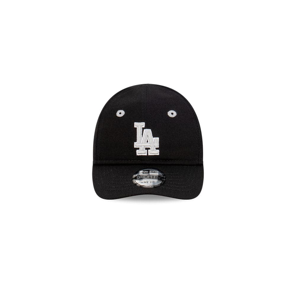 New Era Caps Infants Infants Los Angeles Dodgers New Era MLB Tonal Grey My 1st 9FORTY Hat - Black