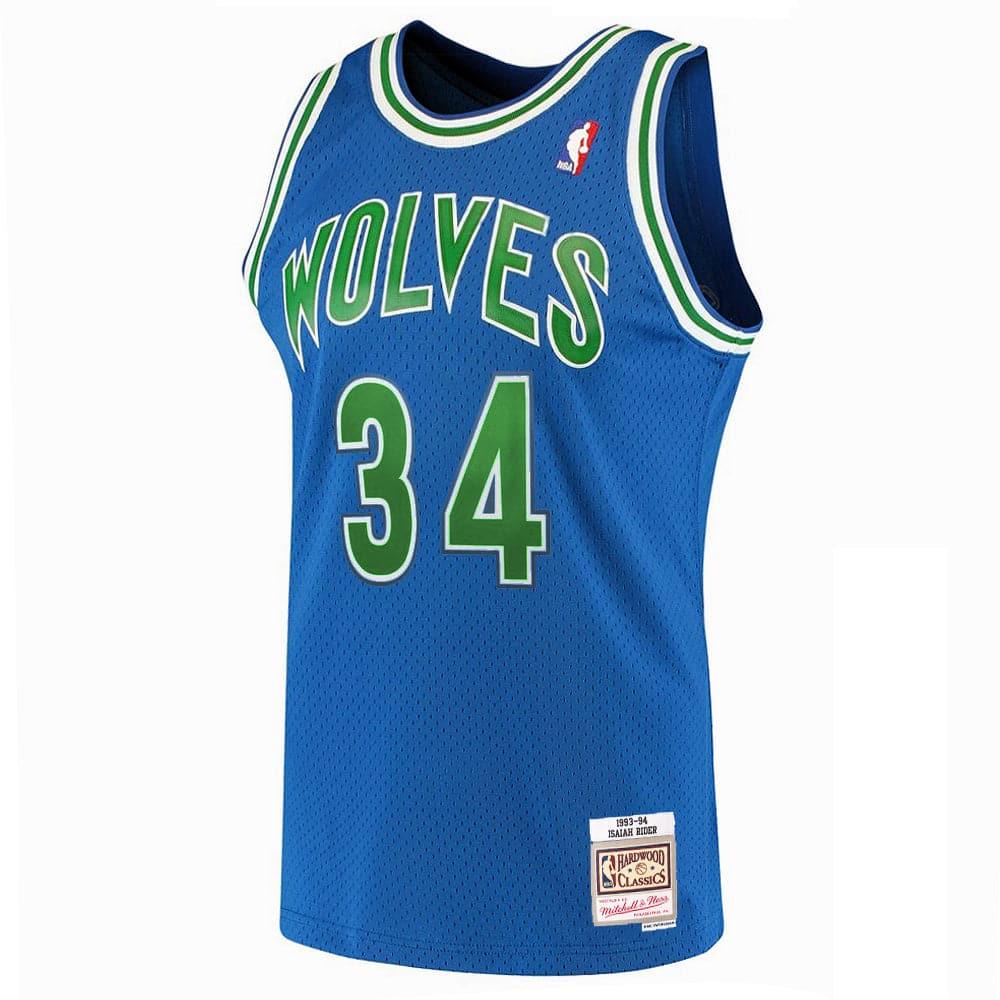 Mitchell And Ness Jerseys Isaiah Rider Minnesota Timberwolves Mitchell & Ness NBA Swingman Jersey 93-94 - Blue