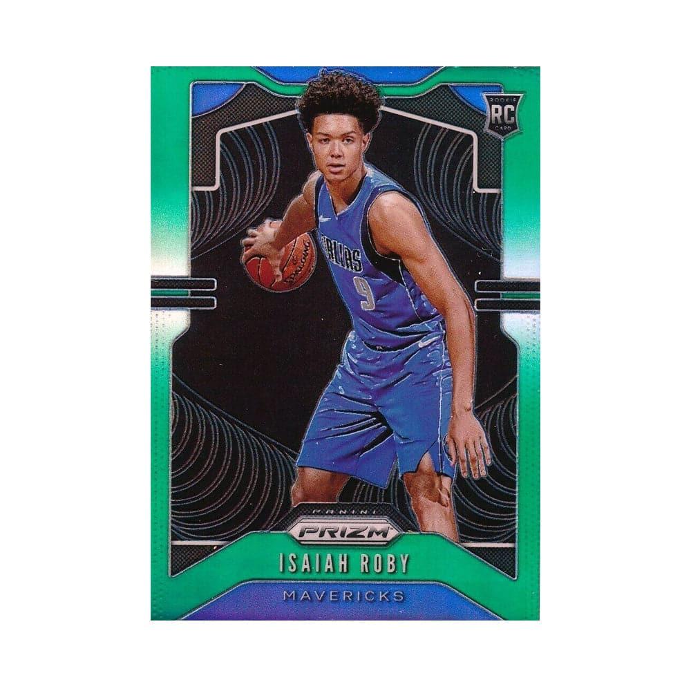 Panini Cards Isiah Roby Dallas Mavericks Panini NBA 19-20 Prizm Green Prizm Rookie Card