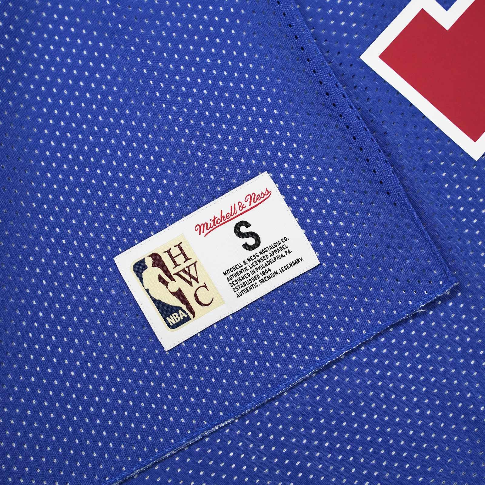 Mitchell And Ness T-Shirts Isiah Thomas Detroit Pistons Mitchell & Ness NBA Reversible Mesh Tank - Blue/White
