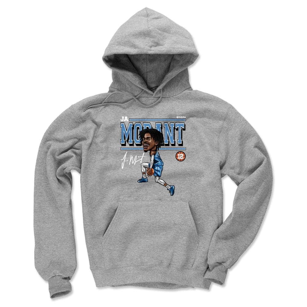 500 Level Jumpers Ja Morant Memphis Grizzlies 500 Level NBA Cartoon Hoodie Jumper - Grey