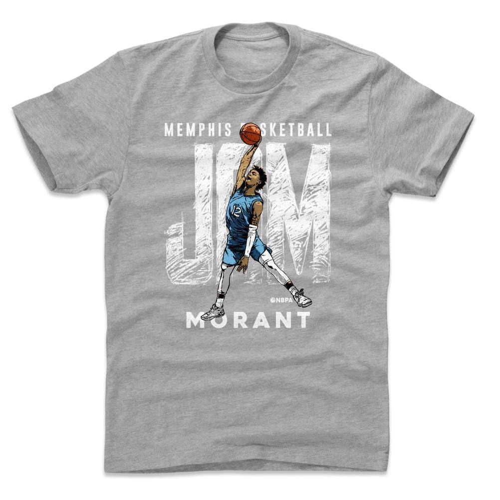 500 Level T-Shirts Ja Morant Memphis Grizzlies 500 Level NBA Slam T-Shirt - Grey