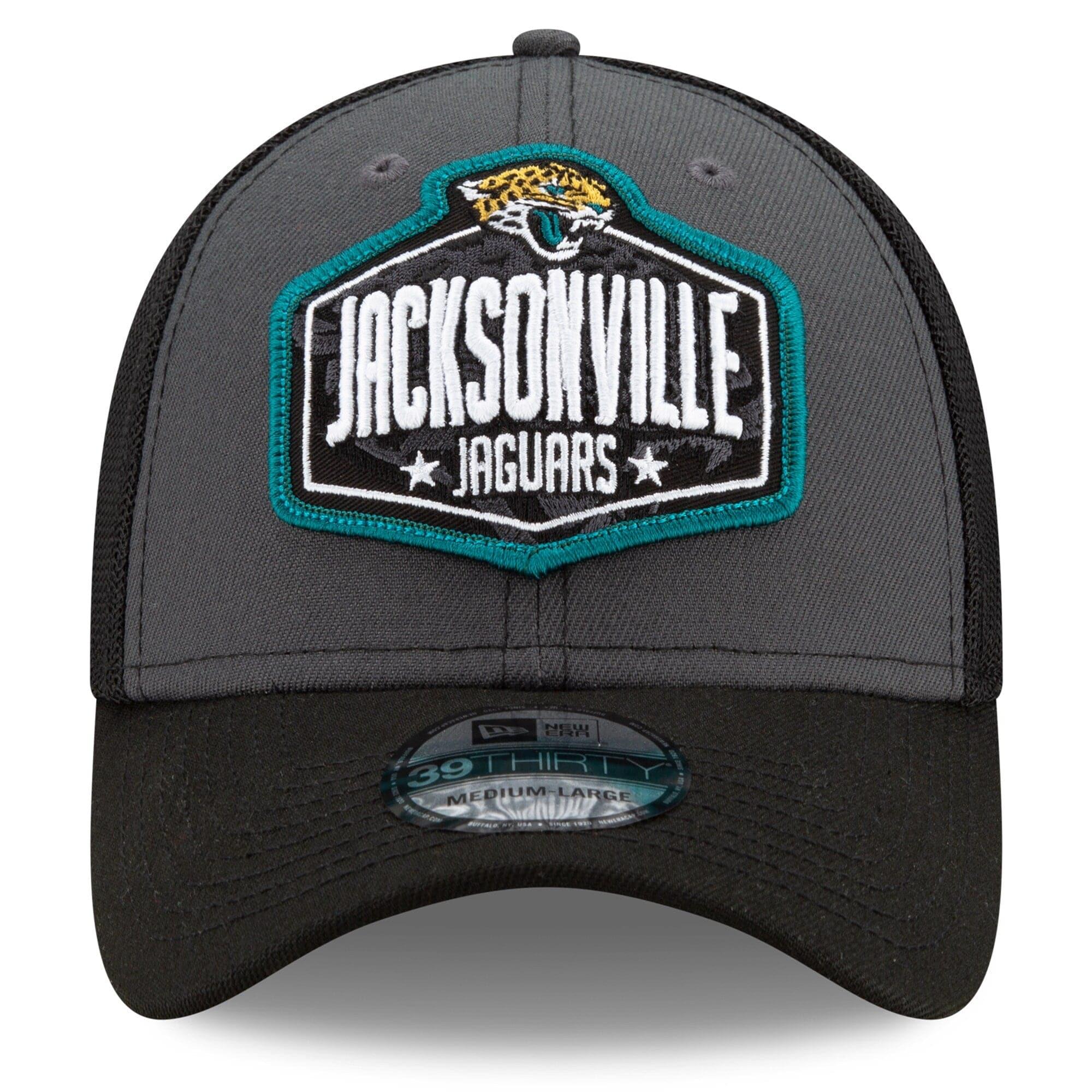 New Era Caps Jacksonville Jaguars New Era 2021 NFL Draft 39THIRTY Flex Fit Curve Hat - Graphite