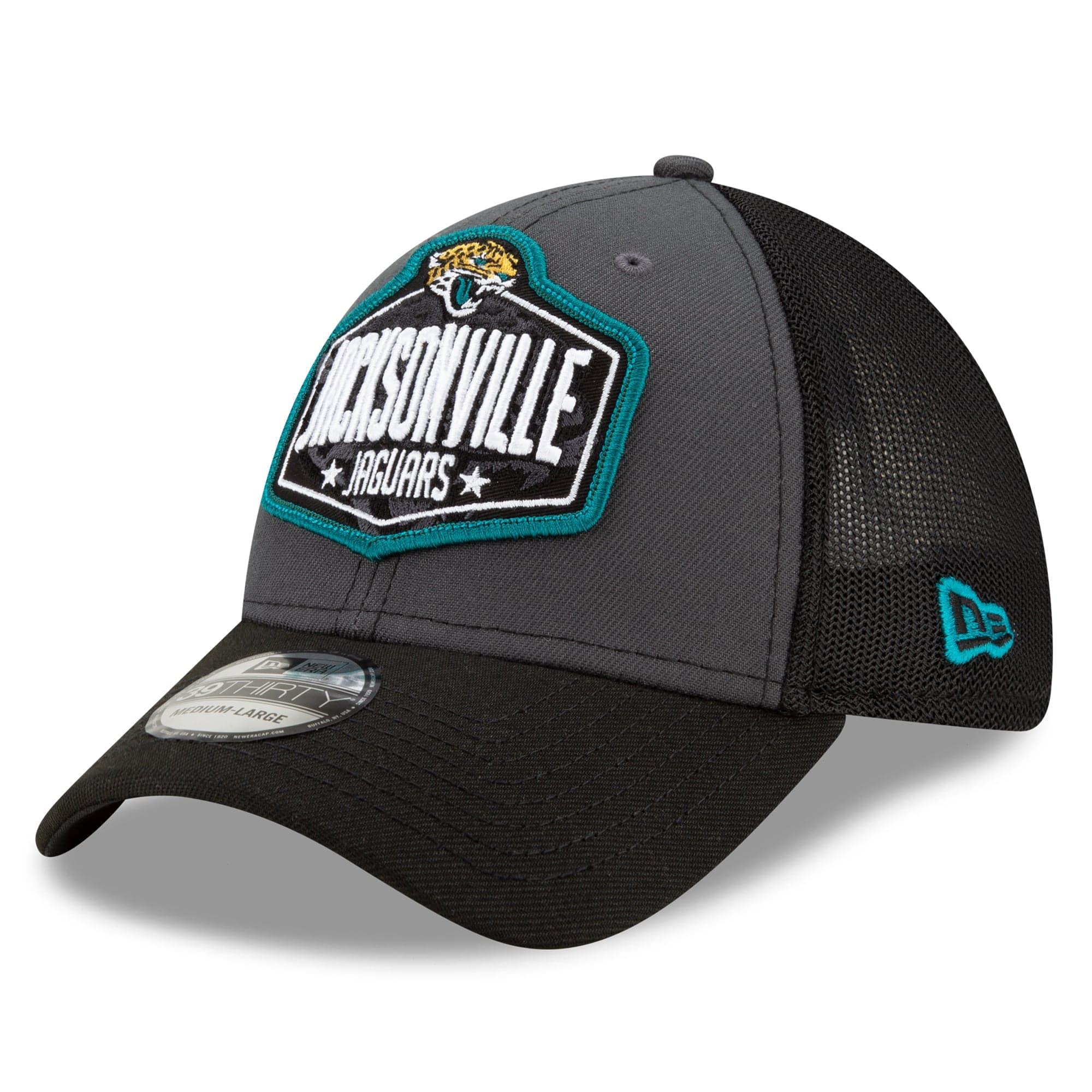 New Era Caps Jacksonville Jaguars New Era 2021 NFL Draft 39THIRTY Flex Fit Curve Hat - Graphite
