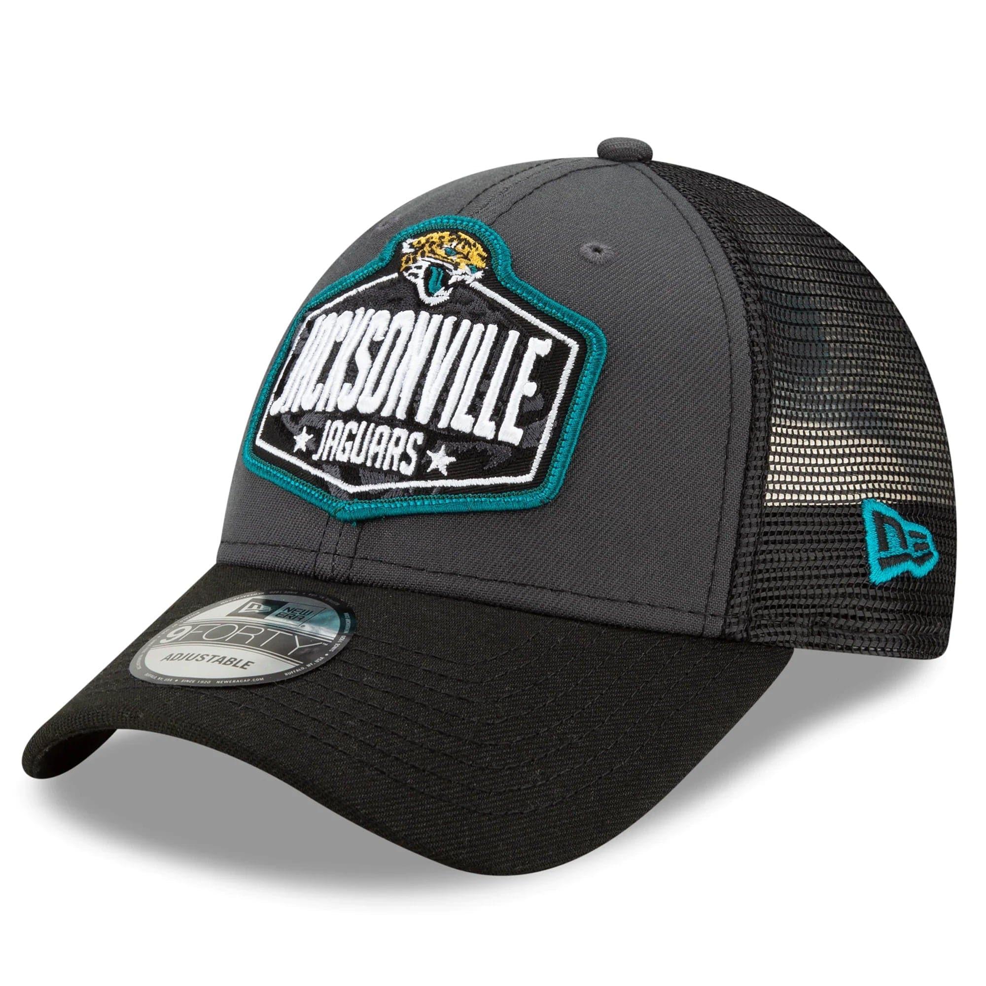 New Era Caps Jacksonville Jaguars New Era 2021 NFL Draft 9FORTY Snapback Curve Hat - Graphite