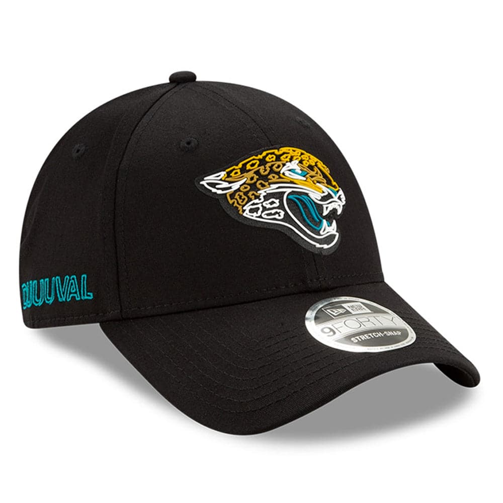 New Era Caps Jacksonville Jaguars New Era NFL 2020 Draft 9FORTY Stretch Snapback Curve Hat - Black
