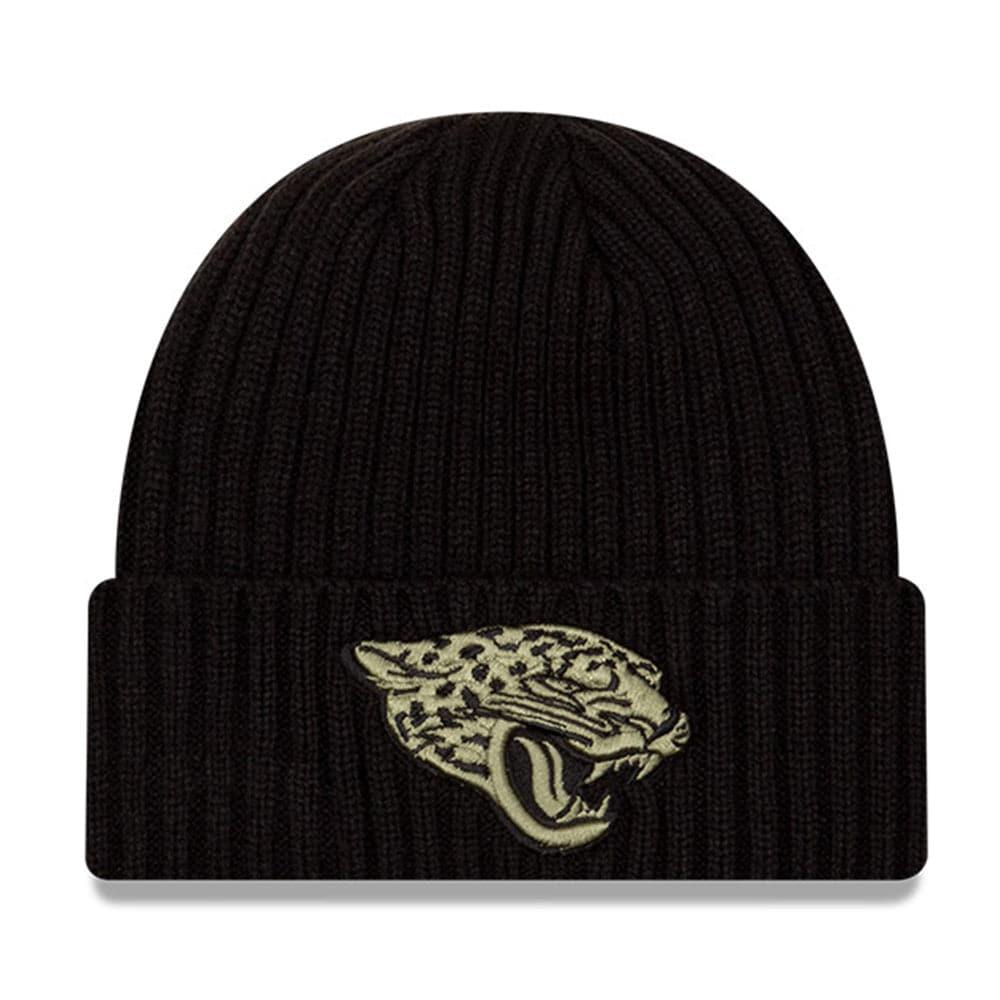 New Era Beanies Jacksonville Jaguars New Era NFL 2020 Salute To Service Cuffed Knit Beanie - Black